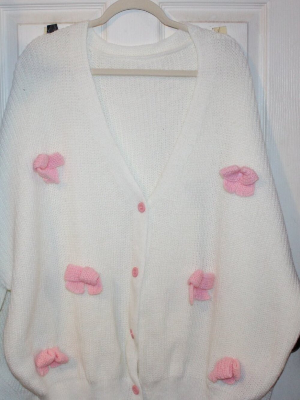 NWT Shein Curve sweater with pin bows women's size 28 Super cute!!